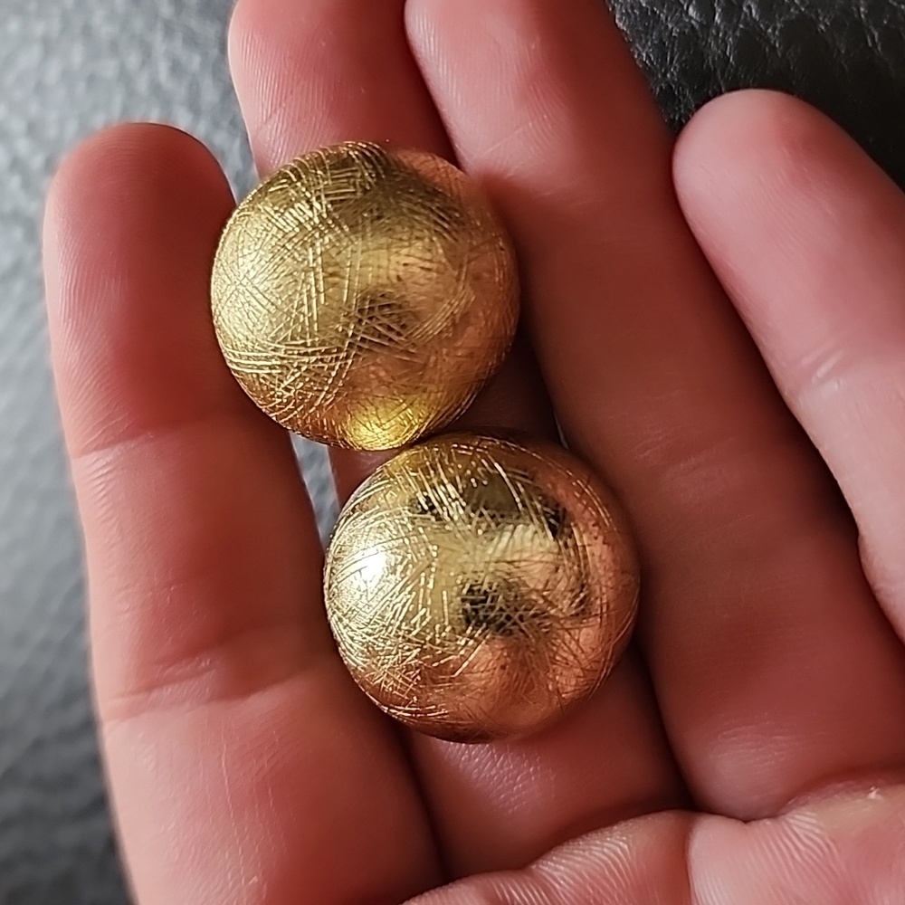 Vtg Whiting & Davis Clip On Earrings View 2